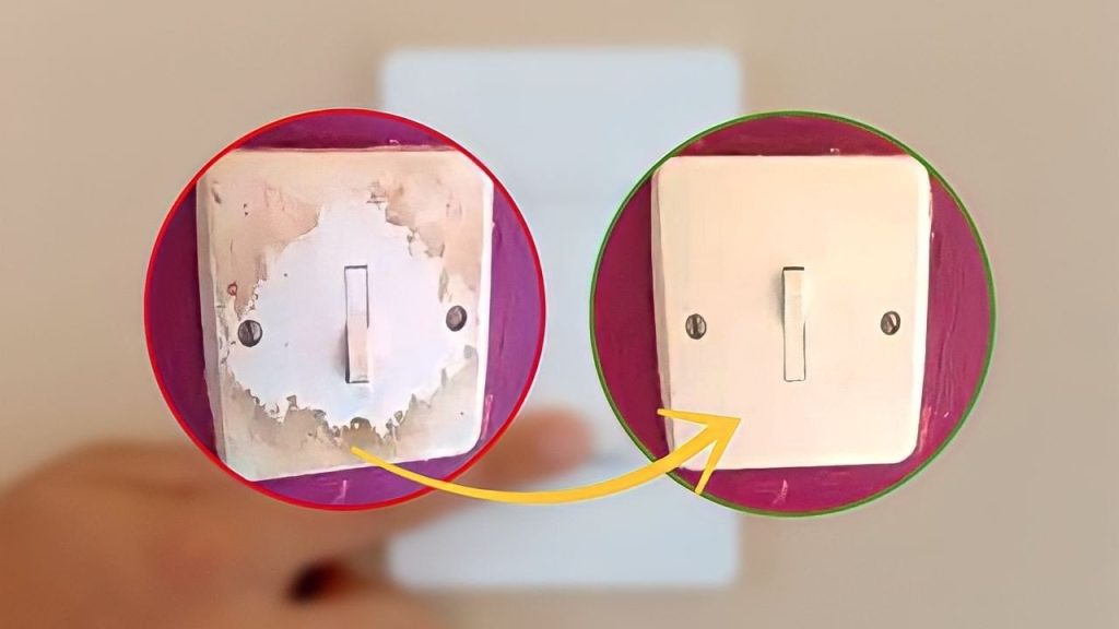 Interruptor de luz sucio, vuélvalo a dejar como nuevo: debe limpiarse así