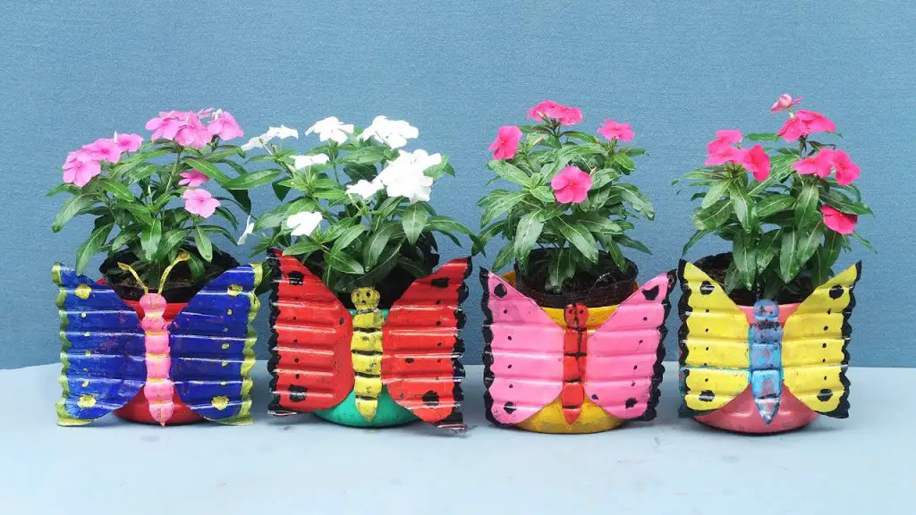 Brighten Up Your Garden with Colorful Butterfly Flower Pots!