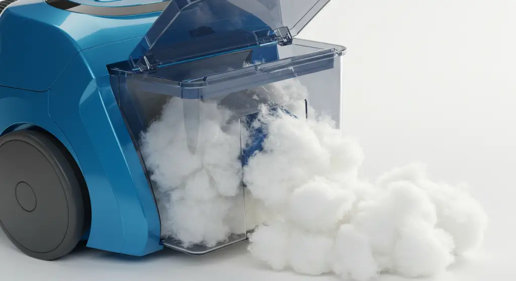 Ever tried putting cotton wool in your vacuum cleaner? It solves a very common problem.
