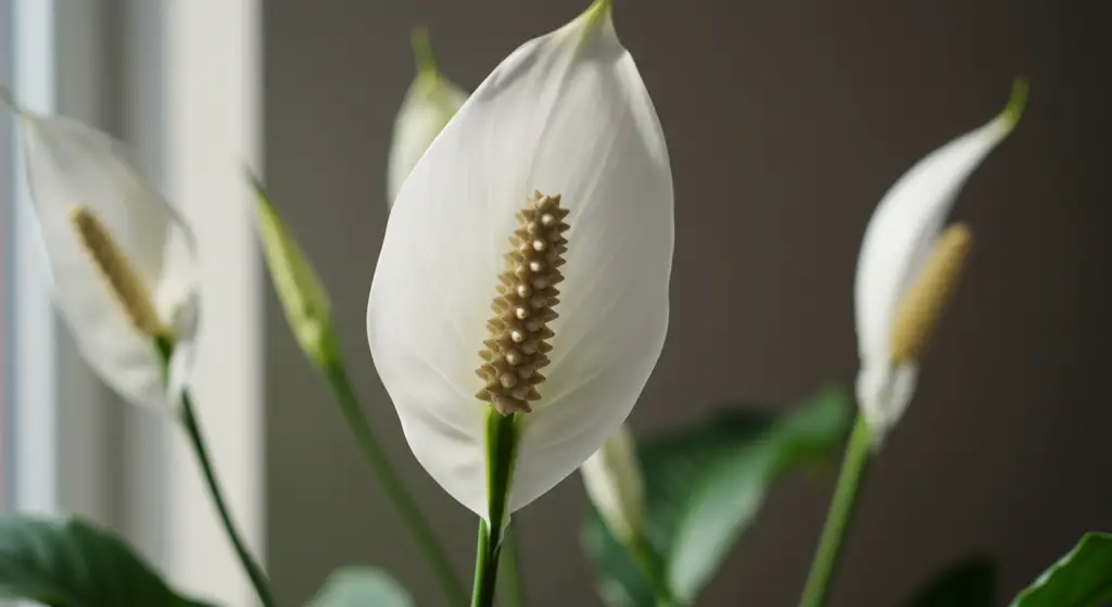 Peace lily, the most powerful natural fertilizer available: huge, healthy flowers.